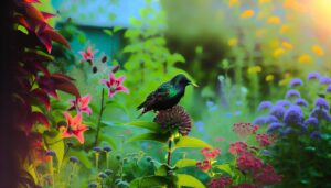 Étourneau dans le jardin : un invité surprenant !